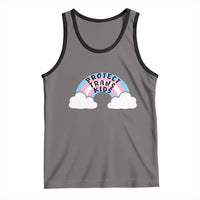Funny Protect Trans Kids Tank Top LGBT Pride Rainbow