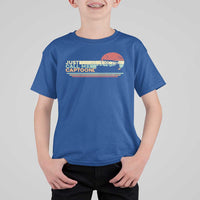 Funny Just Call Me Captoon T Shirt For Kid Pontoon Boat Captain