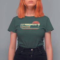 Funny Just Call Me Captoon T Shirt For Women Pontoon Boat Captain