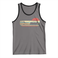 Funny Just Call Me Captoon Tank Top Pontoon Boat Captain