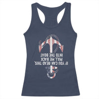 Funny Boating Captain Racerback Tank Top If You Can Read This Pull Me Back Into The Boat