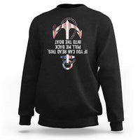 Funny Boating Captain Sweatshirt If You Can Read This Pull Me Back Into The Boat