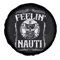 Funny Feelin Nauti Spare Tire Cover Boat Captain Pontoon Sailing Sailor Skull