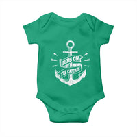 Funny Dibs On The Captain Baby Onesie Boating Boat Lover Vintage Anchor
