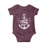 Funny Dibs On The Captain Baby Onesie Boating Boat Lover Vintage Anchor