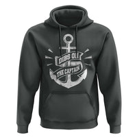 Funny Dibs On The Captain Hoodie Boating Boat Lover Vintage Anchor