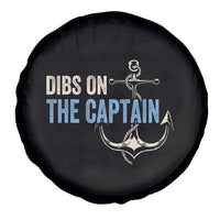 Funny Dibs On The Captain Spare Tire Cover Boating Boat Lover Anchor