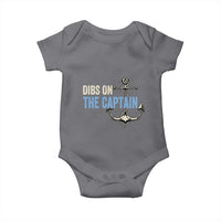 Funny Dibs On The Captain Baby Onesie Boating Boat Lover Anchor