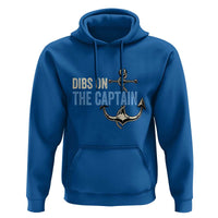 Funny Dibs On The Captain Hoodie Boating Boat Lover Anchor