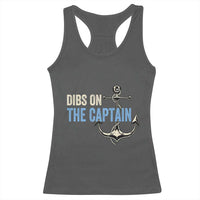 Funny Dibs On The Captain Racerback Tank Top Boating Boat Lover Anchor