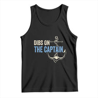 Funny Dibs On The Captain Tank Top Boating Boat Lover Anchor