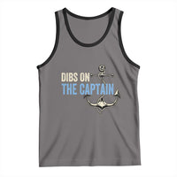 Funny Dibs On The Captain Tank Top Boating Boat Lover Anchor