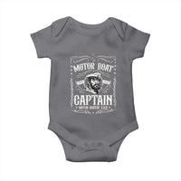 Funny Motor Boat Captain Baby Onesie Pontoon Boating Motor Boatin Lake