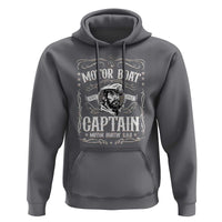 Funny Motor Boat Captain Hoodie Pontoon Boating Motor Boatin Lake