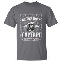 Funny Motor Boat Captain T Shirt Pontoon Boating Motor Boatin Lake