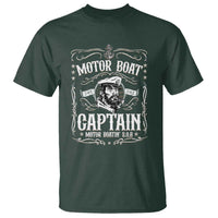 Funny Motor Boat Captain T Shirt Pontoon Boating Motor Boatin Lake