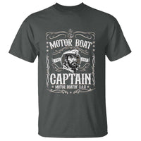 Funny Motor Boat Captain T Shirt Pontoon Boating Motor Boatin Lake