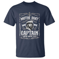 Funny Motor Boat Captain T Shirt Pontoon Boating Motor Boatin Lake