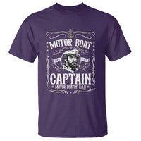 Funny Motor Boat Captain T Shirt Pontoon Boating Motor Boatin Lake
