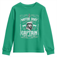 Funny Motor Boat Captain Youth Sweatshirt Pontoon Boating Motor Boatin Lake