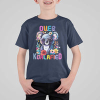 Funny Koala T Shirt For Kid Over Koalafied Cute Colorful Bear - Wonder Print Shop