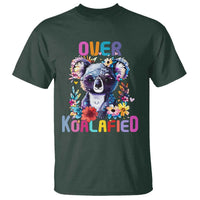 Funny Koala T Shirt Over Koalafied Cute Colorful Bear - Wonder Print Shop
