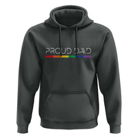 LGBTQ Gay Pride Hoodie Proud Dad Father's Day LGBT Flag - Wonder Print Shop