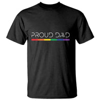 LGBTQ Gay Pride T Shirt Proud Dad Father's Day LGBT Flag - Wonder Print Shop