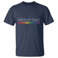 LGBTQ Gay Pride T Shirt Proud Dad Father's Day LGBT Flag - Wonder Print Shop