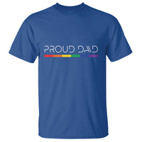 LGBTQ Gay Pride T Shirt Proud Dad Father's Day LGBT Flag - Wonder Print Shop