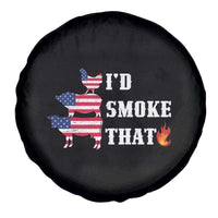 4th Of July BBQ Spare Tire Cover I'd Smoke That Barbecue Cook Pitmaster Grill Chef