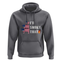 4th Of July BBQ Hoodie I'd Smoke That Barbecue Cook Pitmaster Grill Chef - Wonder Print Shop