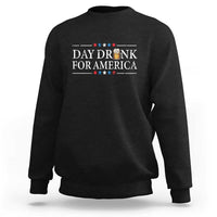 Funny 4th Of July Drinking Sweatshirt Day Drunk For American - Wonder Print Shop