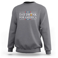 Funny 4th Of July Drinking Sweatshirt Day Drunk For American - Wonder Print Shop