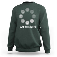 Checkers Lover Sweatshirt I Am Thinking Board Game Draughts Player - Wonder Print Shop