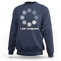 Checkers Lover Sweatshirt I Am Thinking Board Game Draughts Player - Wonder Print Shop