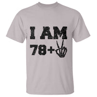 Funny 80th Birthday T Shirt I Am 79 Plus 80 Years Old Skull - Wonder Print Shop