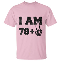 Funny 80th Birthday T Shirt I Am 79 Plus 80 Years Old Skull - Wonder Print Shop