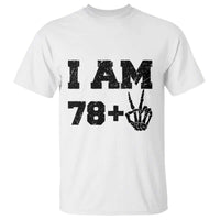 Funny 80th Birthday T Shirt I Am 79 Plus 80 Years Old Skull - Wonder Print Shop