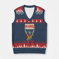 No Kings But Yas Queens V-Neck Knit Sweater Vest Statue Of Liberty LGBTQ Pride Ally Pride