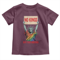 No Kings But Yas Queens Toddler T Shirt Statue Of Liberty LGBTQ Pride Ally Pride
