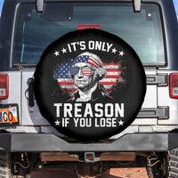 It Is Only Treason If You Lose George Washington Spare Tire Cover Funny 4th of July Vintage American Flag