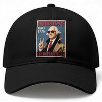 George Washington America's 1st Influencer Baseball Cap Funny Founding Father USA