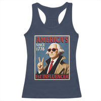 George Washington America's 1st Influencer Racerback Tank Top Funny Founding Father USA