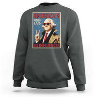 George Washington America's 1st Influencer Sweatshirt Funny Founding Father USA