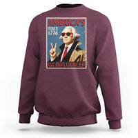 George Washington America's 1st Influencer Sweatshirt Funny Founding Father USA