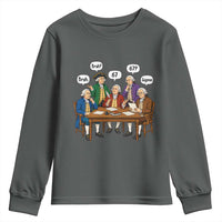 Founding Fathers 67 Bruh Sigma Youth Sweatshirt Funny US History Meme