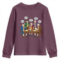 Founding Fathers 67 Bruh Sigma Youth Sweatshirt Funny US History Meme