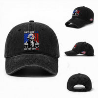 They Hate US Cuz They Ain't US Washed Cotton Baseball Cap George Washington 4th of July