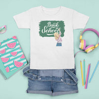 Back To School T Shirt For Kid Student Toddler Girl Green Board - Wonder Print Shop